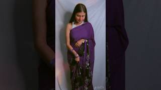 Anand Sarees Floral Print Daily Wear Georgette Saree  (Purple)