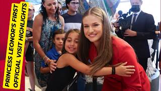 Lady in red | Princess Leonor’s  Fashion and engagements | 1st official visit | Full coverage