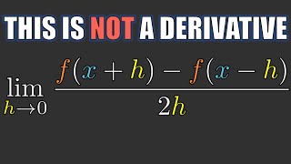 Do You REALLY Understand Derivative? | Symmetric Derivative and Generalized Pseudoderivative