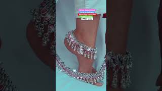 Unique designer beautiful silver bridal Payal with 68% discount, extra discount on instant order.