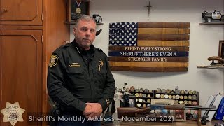 Sheriff Withrow's Monthly Address - November 2021