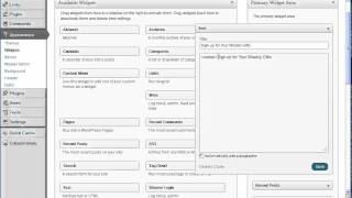 Customize Wordpress Blogs Using Text Widgets