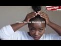 how to thicken and cover up bald edges high bun tutorial