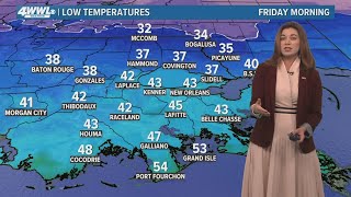 New Orleans 10pm Weather: Cold Weather Advisory through Wednesday