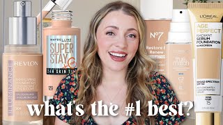 Ranking *5* Drugstore Foundations + Showing Them on my Face!