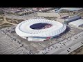 football passion aerial views of estadio metropolitano