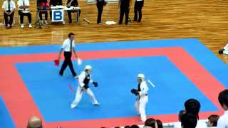 日本拳法2012 全・日本拳法総合選手権 女子準々決勝①