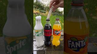 Coca Cola, Fanta,Sprite und Mentos |  Experiment #Shorts