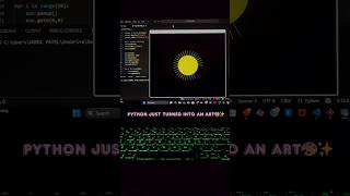 Sun 🌞 Design (Simple) using Python Turtle 🐢. Super Easy #python #coding #sun #simple #turtle #trend