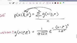 Question on Kernel Density Estimation (KDE)