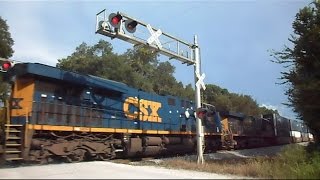 CSX Intermodal Train On Unusual Track Route