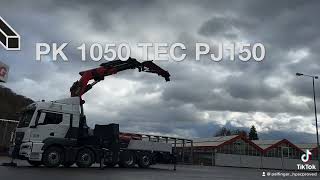 Palfinger PK 1050TEC PJ150 fully extended - new generation of crane