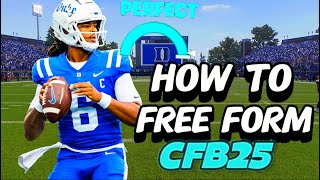 STOP THROWING INTERCEPTIONS! Learn How To Free Form In College Football 25