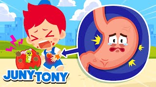 Bubbly Tummy Song | What Is Happening to My Stomach? | +More Kids Songs | JunyTony