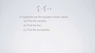 (Precalculus) Hyperbola Basics - Problem