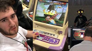 Epic Battle CVS2 In The Arcade Capcom Vs SNK 2 Japanese Cabinet \u0026 Live Video Game Remix Music