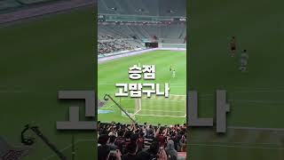 FC서울vs광주 |  3:1 이후 울려퍼지는 밥송 #shorts