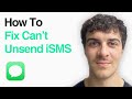 How To Fix CanT Unsend Imessage (2025 Guide) (2025 Guide)