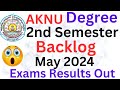 AKNU Degree 2nd Semester Backlog May 2024 Results Out ||2018-2021 Admitted Bactch@ismartedu4u177