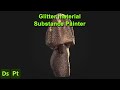 Glitter material demonstration
