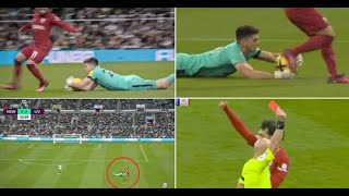 Nick Pope Red Card Newcastle United vs Liverpool