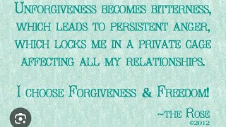 What Causes Unforgiveness or Forgiveness?