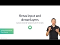 Python Tutorial: Keras input and dense layers