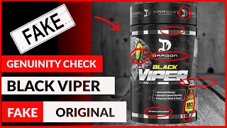 FAKE Black Viper Dragon Pharma Fat Burner