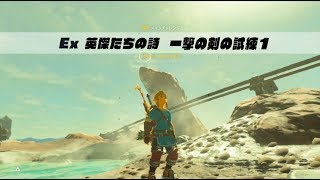 ゼルダの伝説ブレスオブザワイルド DLC第2弾 英傑たちの詩の旅その6/Ex 英傑たちの詩 一撃の剣の試練1