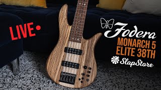 LIVE: Fodera Monarch 5 Elite Zebrawood 38th Anniversary