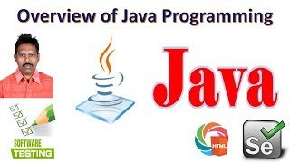 Selenium Tutorial For Beginners 5|Java For Selenium - Overview of Java Programming|G C Reddy|