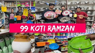 ₹99 world 💫Ramzan special Dhamaka full crockery, toys home needs new collection, Koti#viralvideo 🔥😱