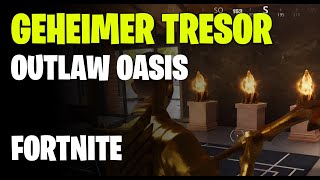 Wolfsstatuen-Rätsel in Outlaw Oasis - Geheimem Tresor in Fortnite Finden