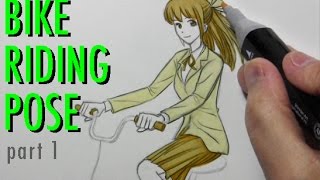 How to Draw Someone Riding a Bicycle [Part 1: The Pose]