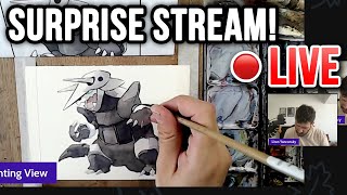 Surprise Stream! Painting Live