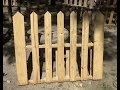 How To Make A Simple Pallet Wood Picket Fence How To Make A Simple Pallet Wood Picket Fence