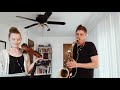 minor swing sax and violin duo