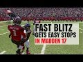 Fast Blitz To Get More Stops In Madden 17 - RB Won't Block This