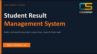 Build School Result Software Using Java | Beginner Project