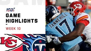 Chiefs vs. Titans Week 10 Highlights | NFL 2019