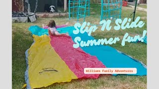 INFLATABLE SLIP N SLIDE!