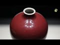 antique appreciation prunus vase with sky clearing red glaze national museum of china