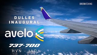 Inaugural Flight: Avelo Airlines New Haven - Washington Dulles