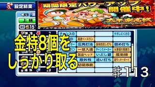 『サクスペ』#113 強化太平楽で金特８個しっかり取るの巻！！実況パワフルプロ野球 サクセススペシャル