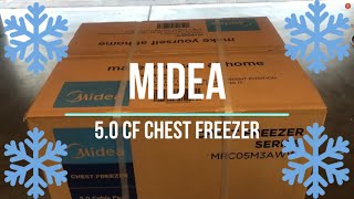 Midea 5 cu ft Chest Freezer UNBOXING!!!