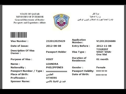 Check Qatar Visa Approval, Status And Tracking Online New - YouTube