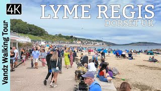 Lyme Regis Dorset UK🇬🇧 - Overwhelmed with Tourists - Town \u0026 Coastal Walk - Walking Tour