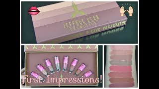 Jeffree Star Cosmetics Mini Liquid Lipstick Nude Bundle Volume 1 First Impressio