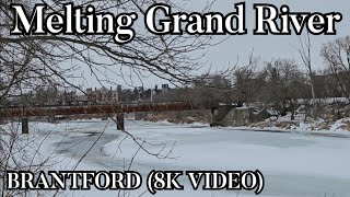 A Walk Along The Melting Grand River - Brantford, Ontario, Canada