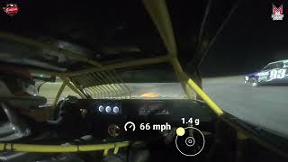 #58 Larret Daniels - Pure Stocks - 4-22-2023 Salina Highbanks Speedway - In Car Camera